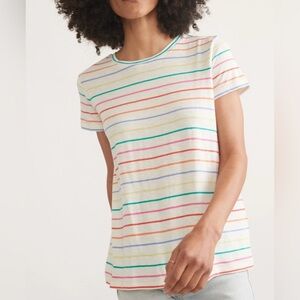 Marine Layer Swing Stripe Crew Tee XS